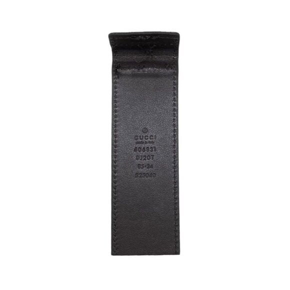 Gucci Wide Belt Double G Dj20 T 1000 Calfskinleather Black Goldhardware main image 5